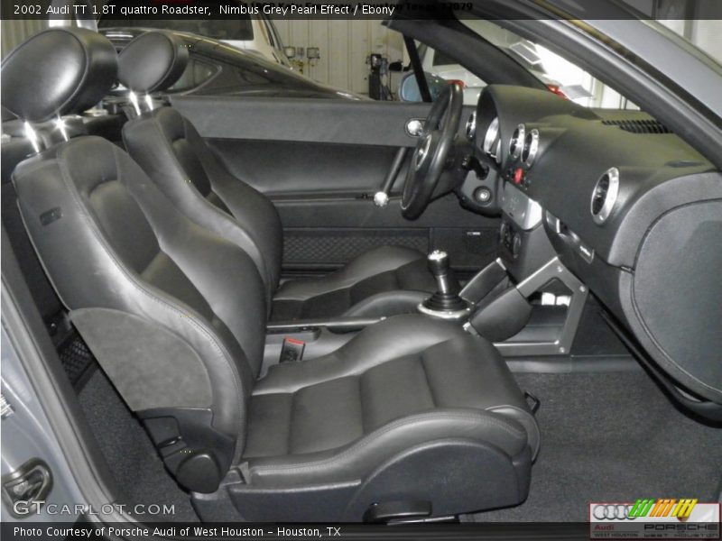 Nimbus Grey Pearl Effect / Ebony 2002 Audi TT 1.8T quattro Roadster