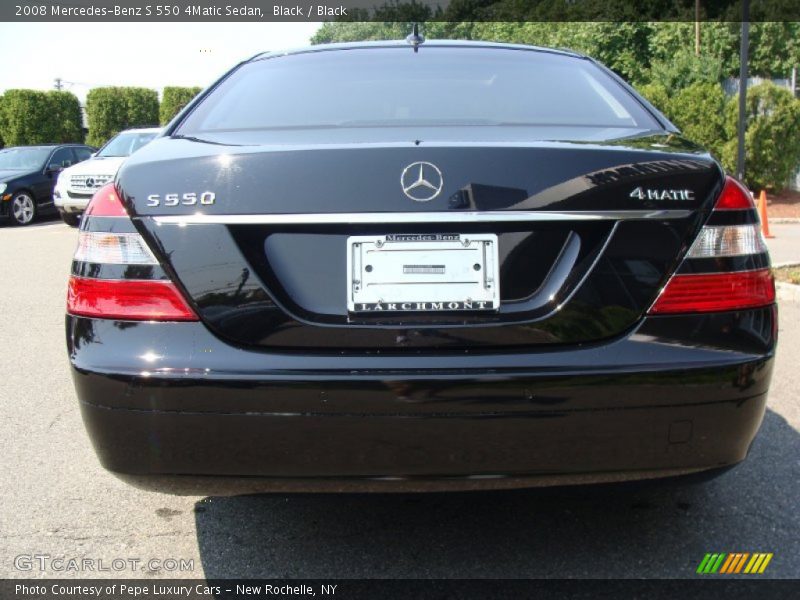 Black / Black 2008 Mercedes-Benz S 550 4Matic Sedan