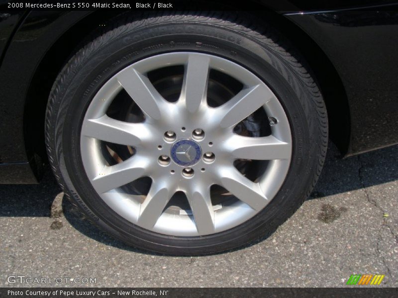 Black / Black 2008 Mercedes-Benz S 550 4Matic Sedan