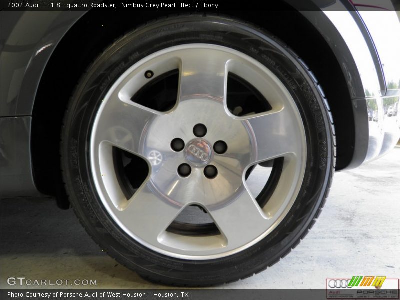 Nimbus Grey Pearl Effect / Ebony 2002 Audi TT 1.8T quattro Roadster