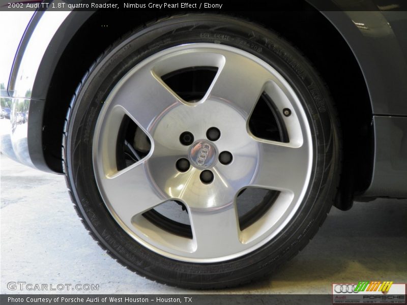 Nimbus Grey Pearl Effect / Ebony 2002 Audi TT 1.8T quattro Roadster