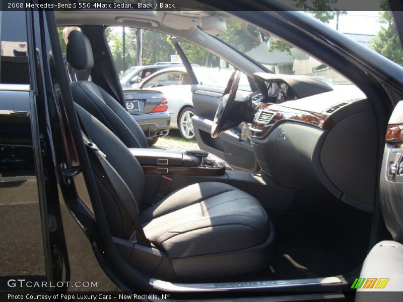 Black / Black 2008 Mercedes-Benz S 550 4Matic Sedan