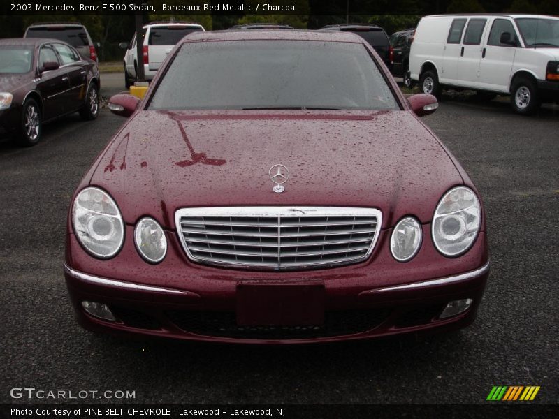 Bordeaux Red Metallic / Charcoal 2003 Mercedes-Benz E 500 Sedan