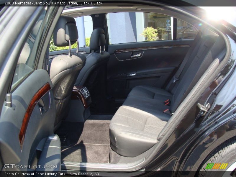 Black / Black 2008 Mercedes-Benz S 550 4Matic Sedan