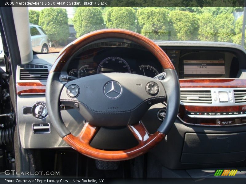Black / Black 2008 Mercedes-Benz S 550 4Matic Sedan