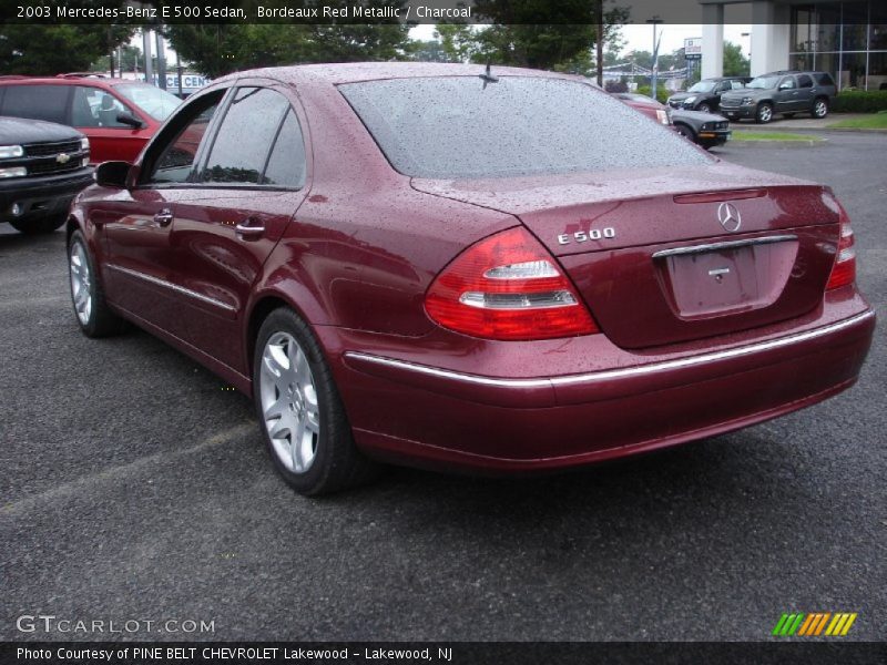  2003 E 500 Sedan Bordeaux Red Metallic