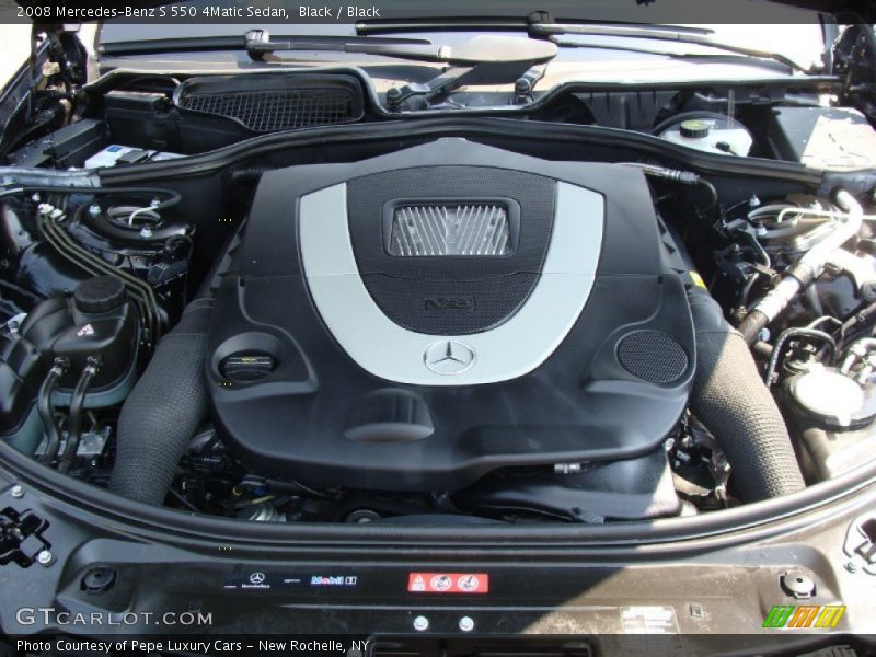 Black / Black 2008 Mercedes-Benz S 550 4Matic Sedan