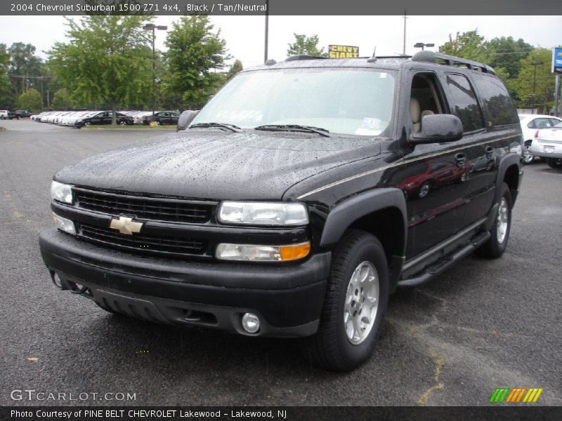 Black / Tan/Neutral 2004 Chevrolet Suburban 1500 Z71 4x4