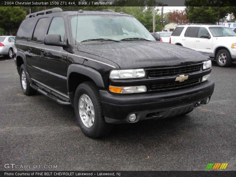 Black / Tan/Neutral 2004 Chevrolet Suburban 1500 Z71 4x4