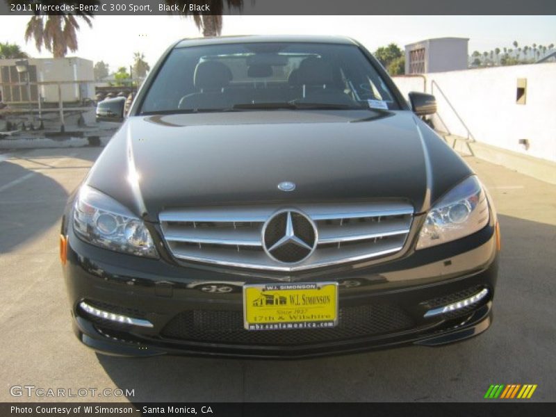 Black / Black 2011 Mercedes-Benz C 300 Sport