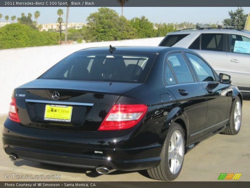 Black / Black 2011 Mercedes-Benz C 300 Sport