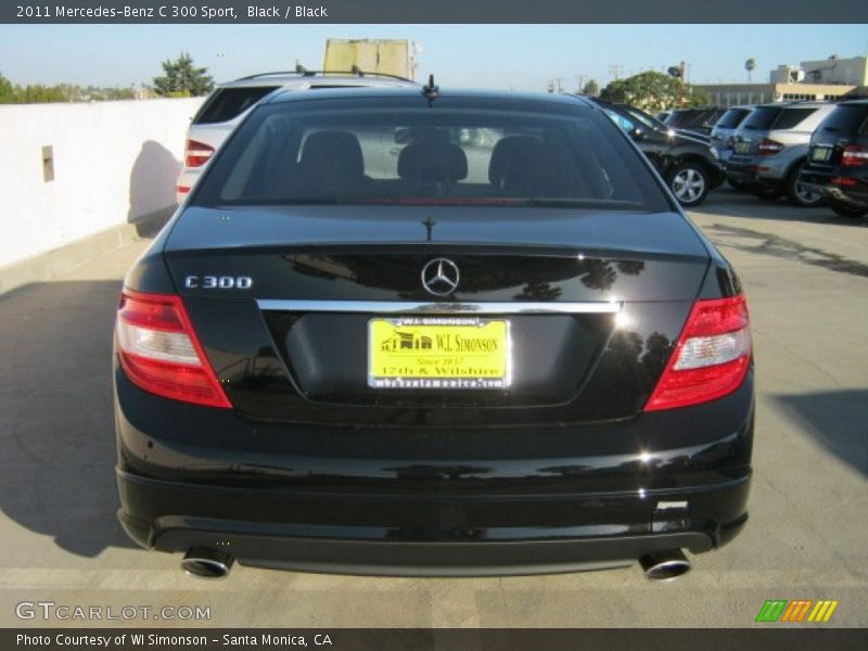 Black / Black 2011 Mercedes-Benz C 300 Sport