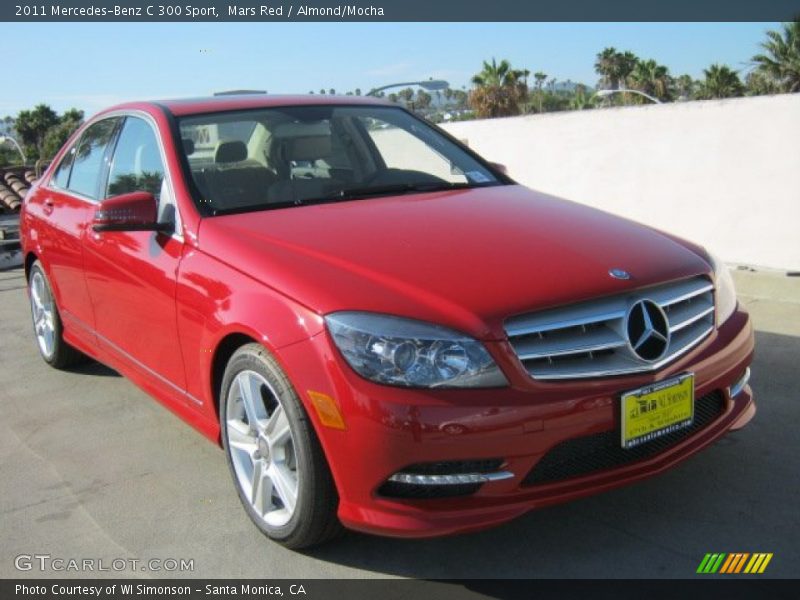 Mars Red / Almond/Mocha 2011 Mercedes-Benz C 300 Sport