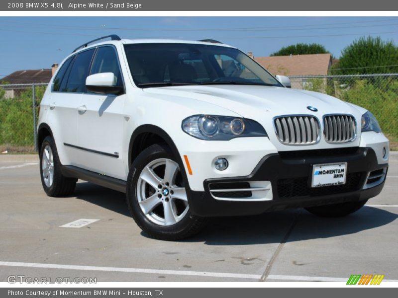 Alpine White / Sand Beige 2008 BMW X5 4.8i