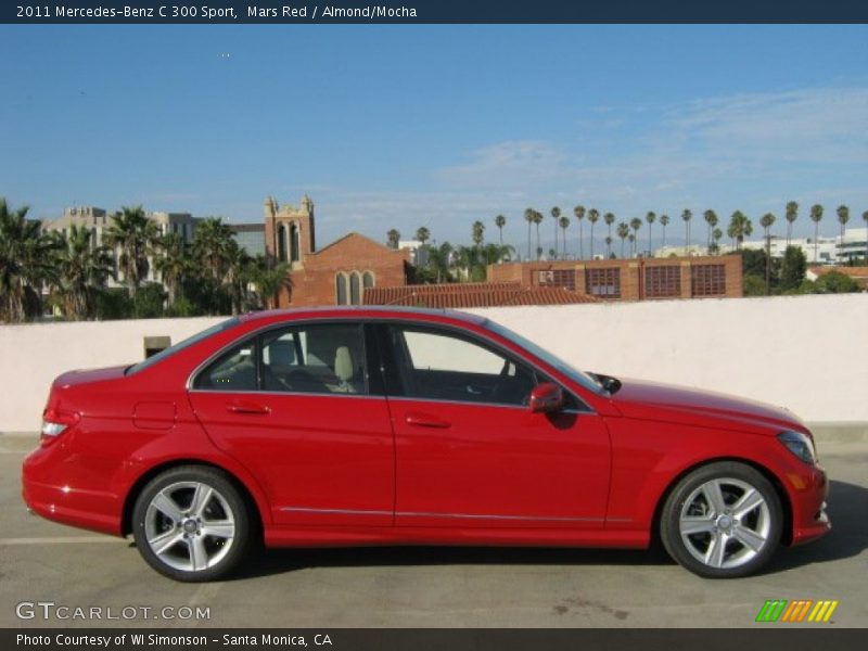 Mars Red / Almond/Mocha 2011 Mercedes-Benz C 300 Sport