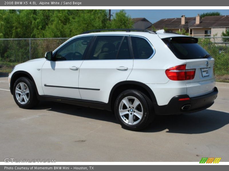 Alpine White / Sand Beige 2008 BMW X5 4.8i