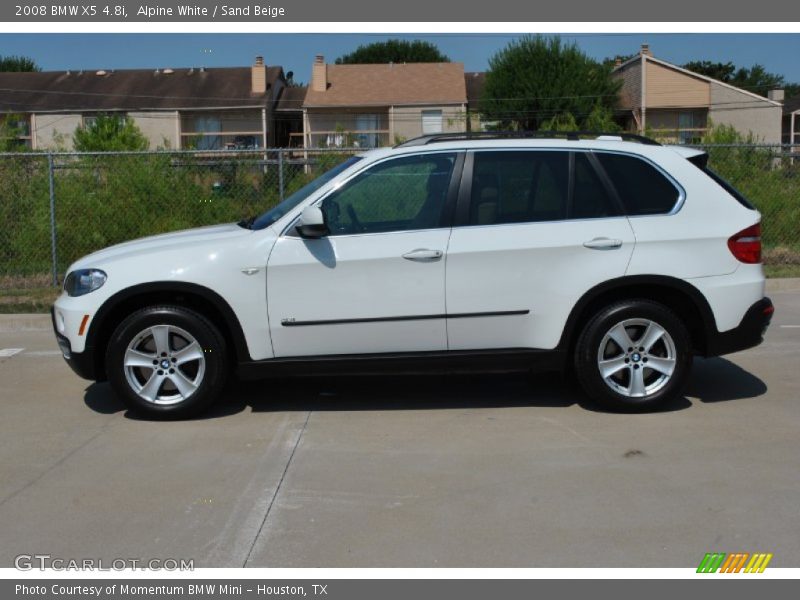 Alpine White / Sand Beige 2008 BMW X5 4.8i