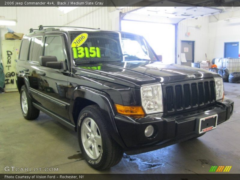 Black / Medium Slate Gray 2006 Jeep Commander 4x4