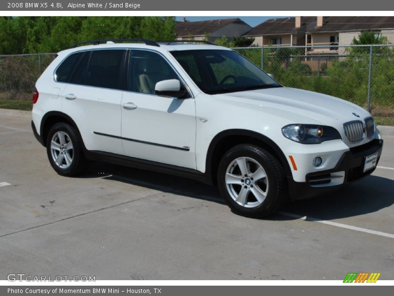 Alpine White / Sand Beige 2008 BMW X5 4.8i