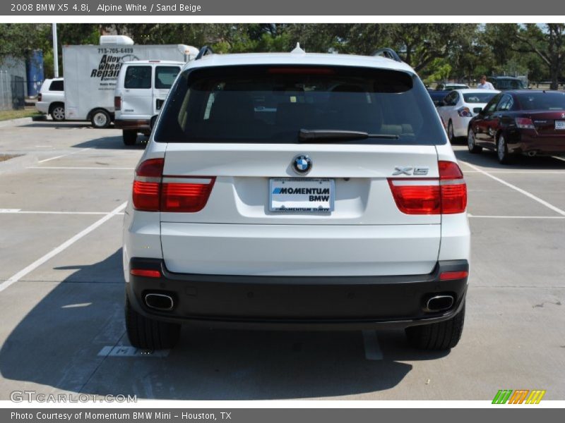 Alpine White / Sand Beige 2008 BMW X5 4.8i