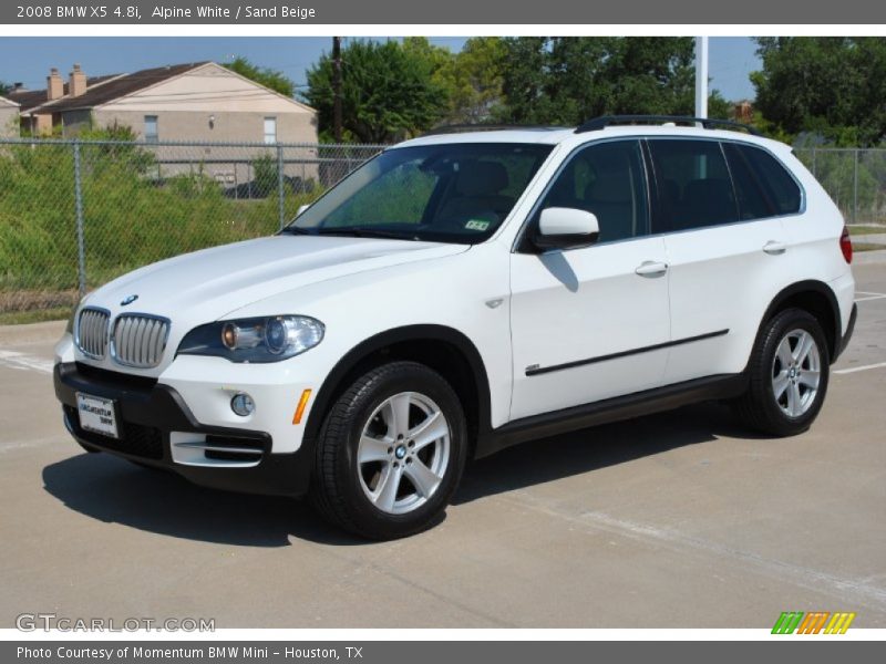 Alpine White / Sand Beige 2008 BMW X5 4.8i