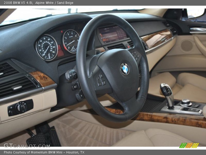 Alpine White / Sand Beige 2008 BMW X5 4.8i