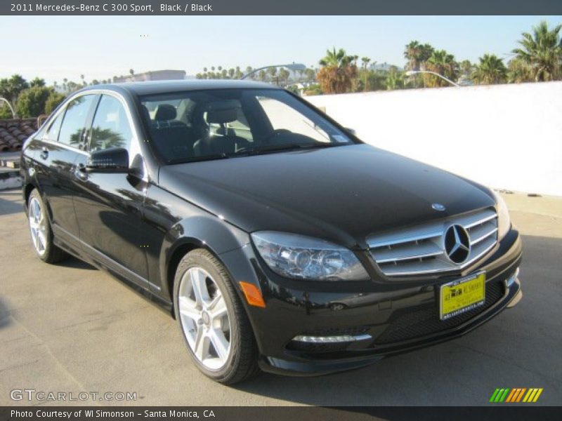 Black / Black 2011 Mercedes-Benz C 300 Sport