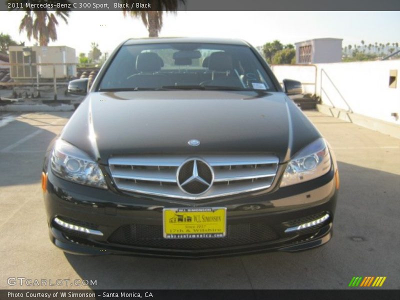 Black / Black 2011 Mercedes-Benz C 300 Sport