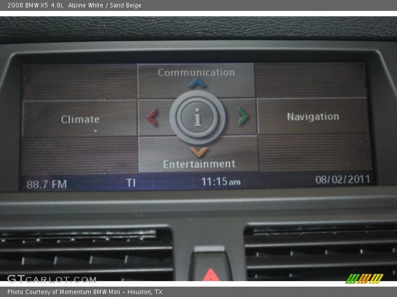 Alpine White / Sand Beige 2008 BMW X5 4.8i