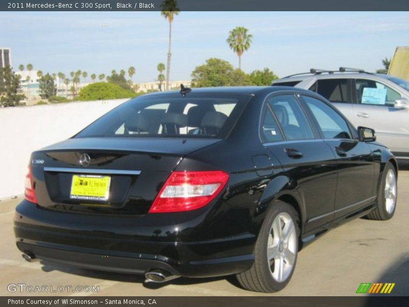 Black / Black 2011 Mercedes-Benz C 300 Sport