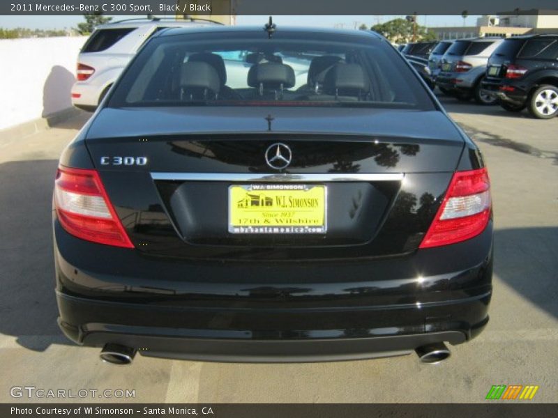 Black / Black 2011 Mercedes-Benz C 300 Sport