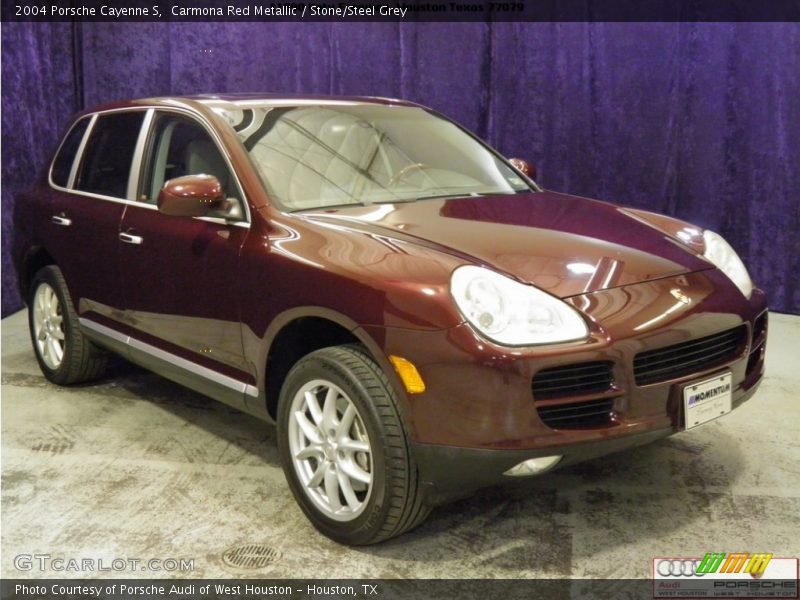 Carmona Red Metallic / Stone/Steel Grey 2004 Porsche Cayenne S