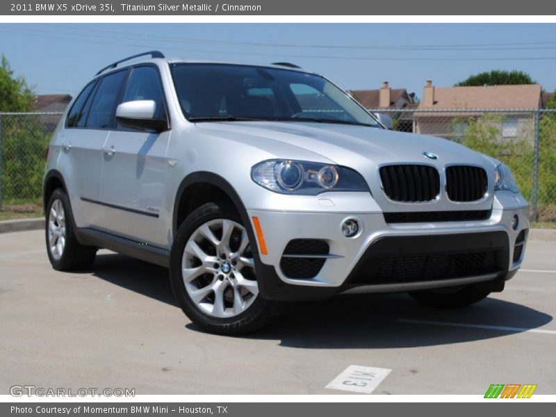 Titanium Silver Metallic / Cinnamon 2011 BMW X5 xDrive 35i