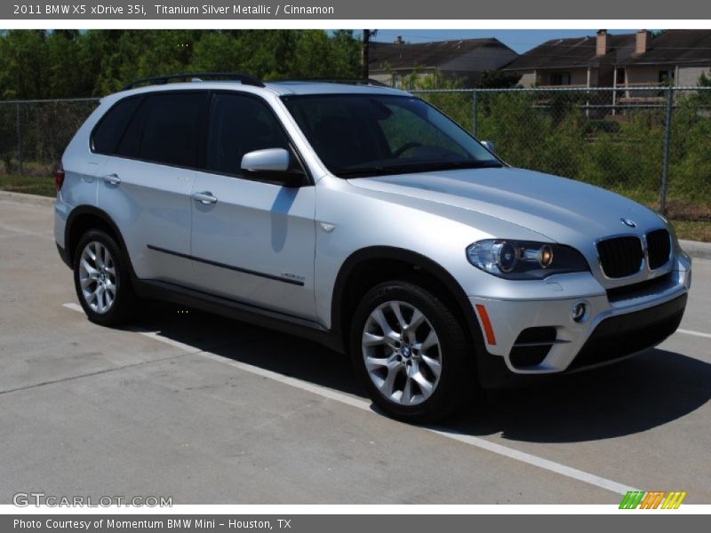 Titanium Silver Metallic / Cinnamon 2011 BMW X5 xDrive 35i