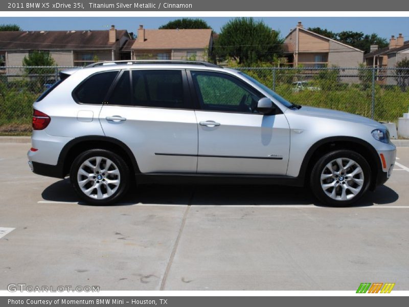 Titanium Silver Metallic / Cinnamon 2011 BMW X5 xDrive 35i