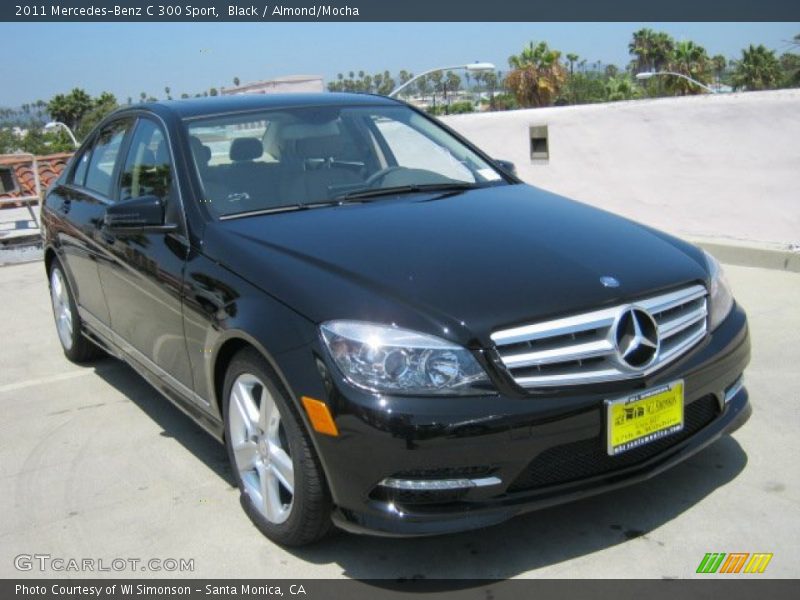 Black / Almond/Mocha 2011 Mercedes-Benz C 300 Sport