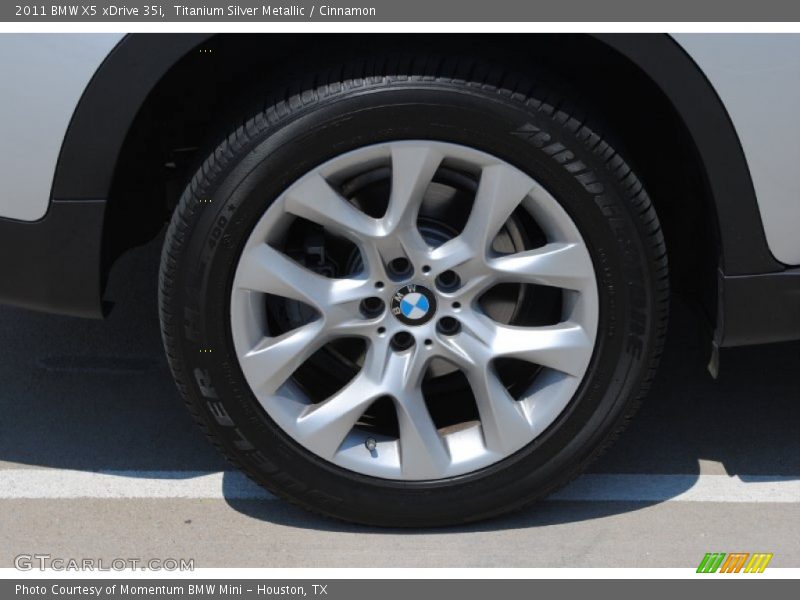 Titanium Silver Metallic / Cinnamon 2011 BMW X5 xDrive 35i