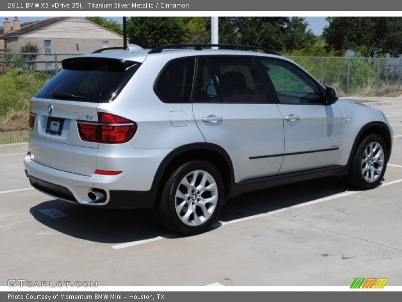 Titanium Silver Metallic / Cinnamon 2011 BMW X5 xDrive 35i