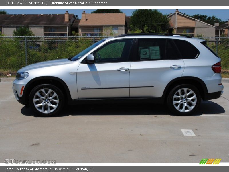 Titanium Silver Metallic / Cinnamon 2011 BMW X5 xDrive 35i