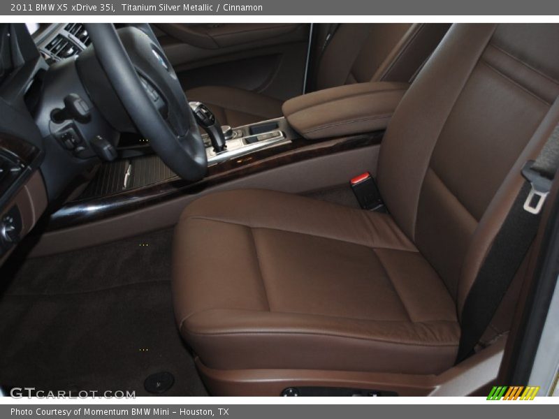 Titanium Silver Metallic / Cinnamon 2011 BMW X5 xDrive 35i