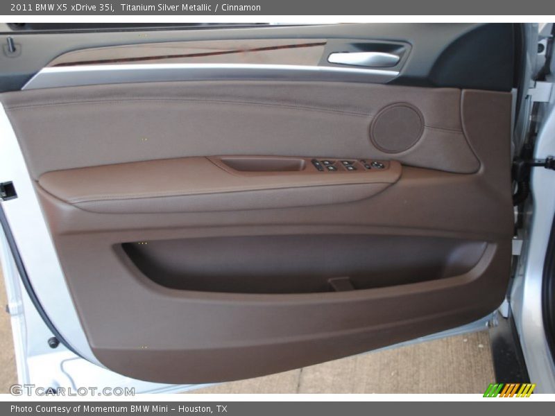 Titanium Silver Metallic / Cinnamon 2011 BMW X5 xDrive 35i