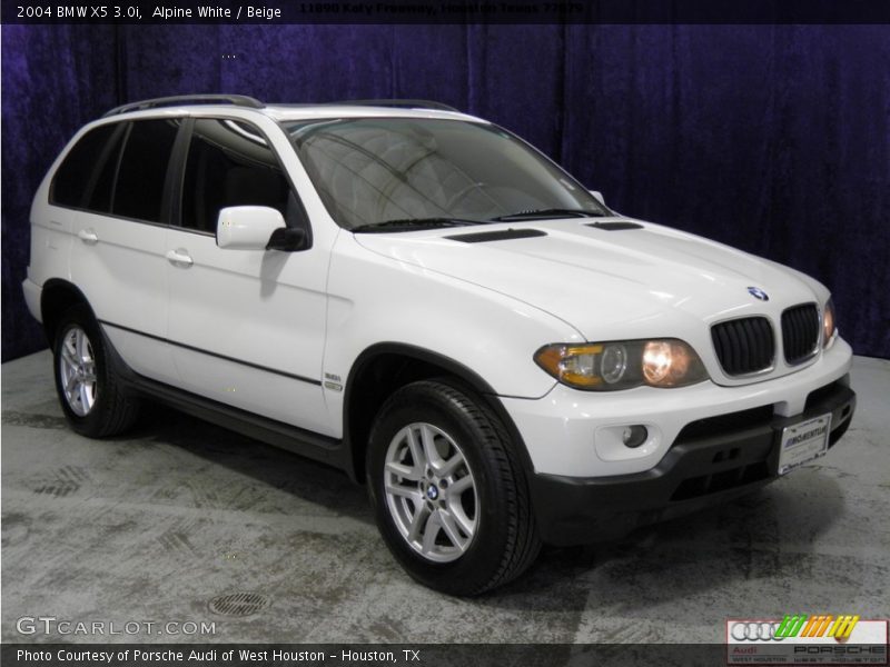 Alpine White / Beige 2004 BMW X5 3.0i