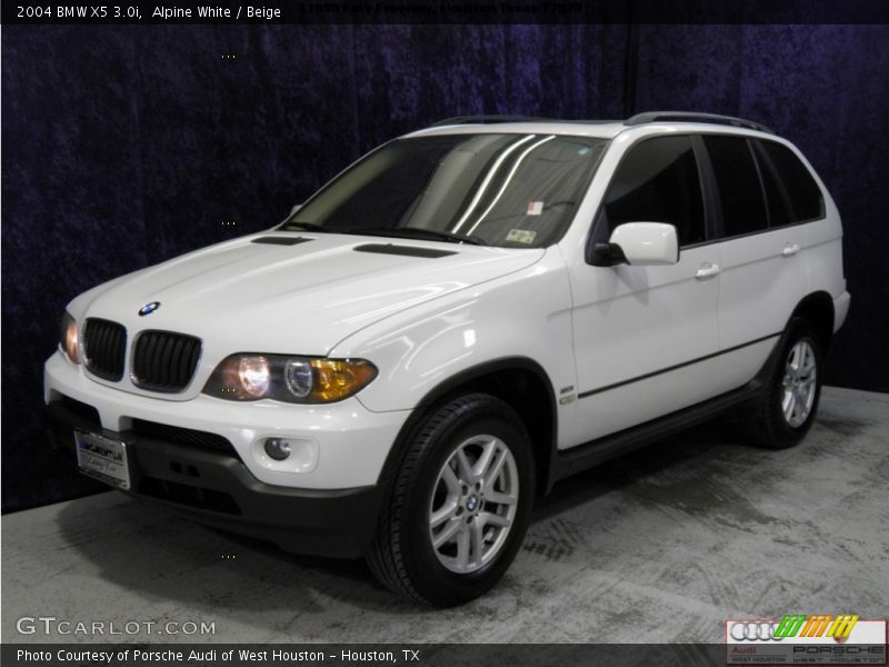 Alpine White / Beige 2004 BMW X5 3.0i