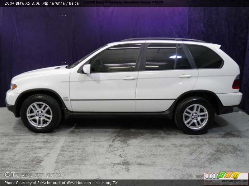 Alpine White / Beige 2004 BMW X5 3.0i