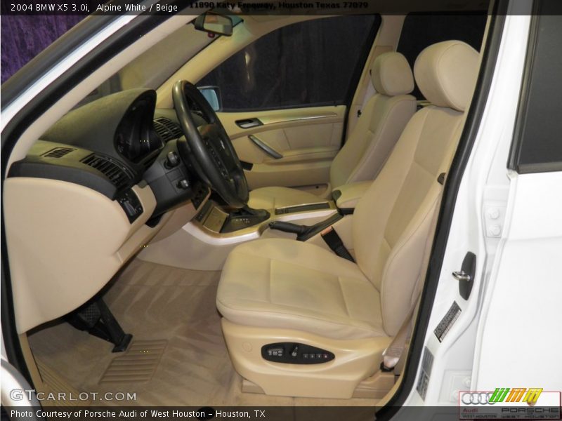 Alpine White / Beige 2004 BMW X5 3.0i