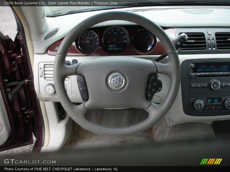 Dark Garnet Red Metallic / Titanium Gray 2006 Buick Lucerne CXL