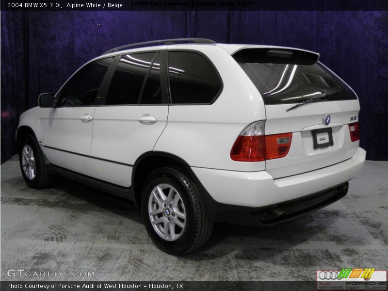 Alpine White / Beige 2004 BMW X5 3.0i