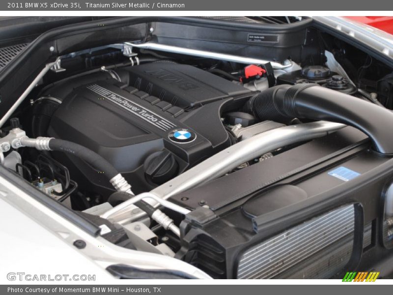 Titanium Silver Metallic / Cinnamon 2011 BMW X5 xDrive 35i