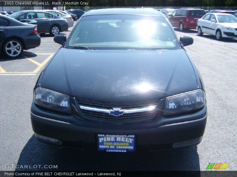 Black / Medium Gray 2003 Chevrolet Impala LS