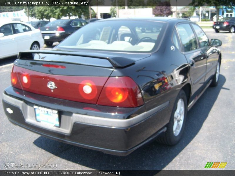 Black / Medium Gray 2003 Chevrolet Impala LS